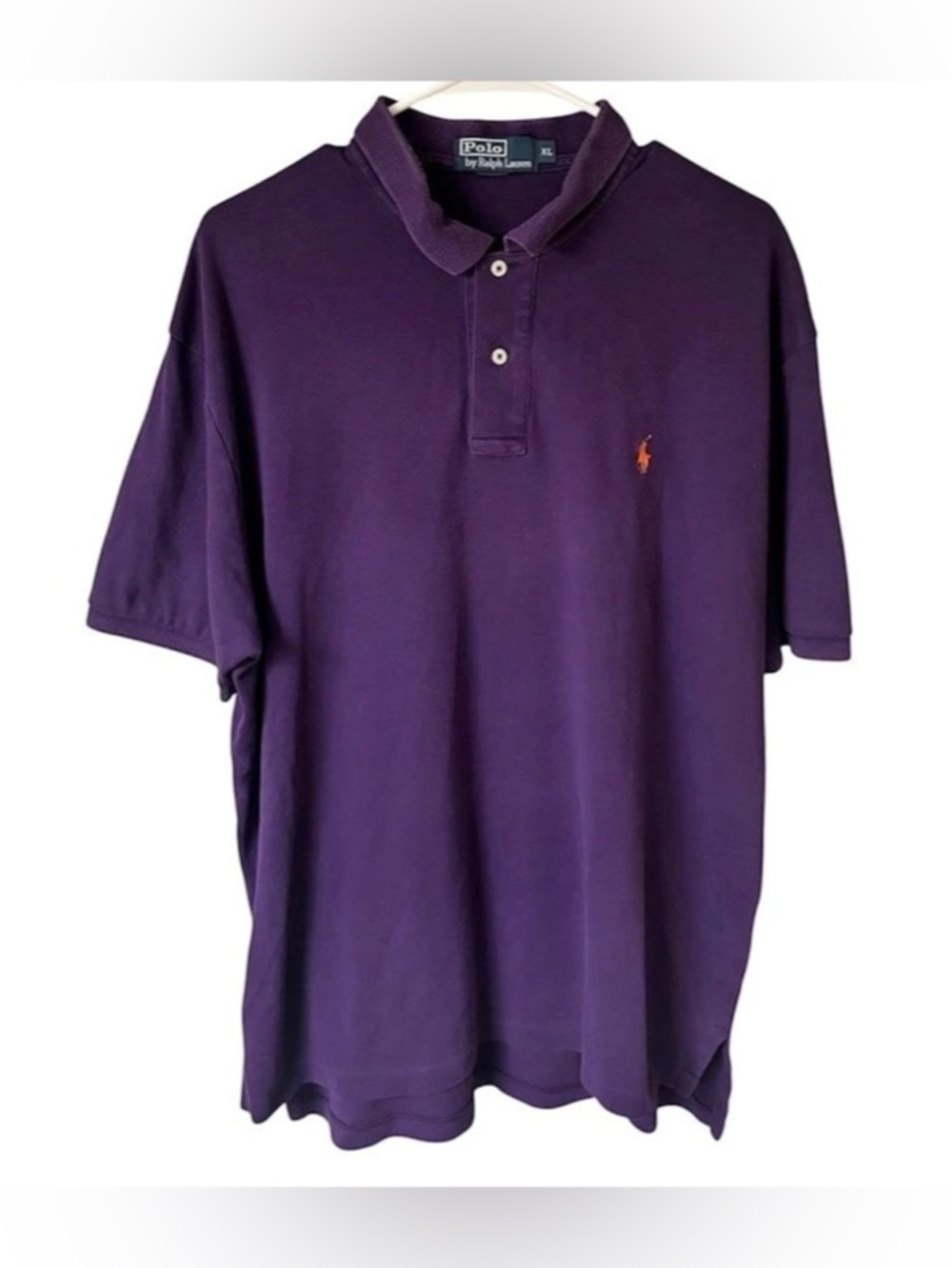 Polo Ralph Lauren Classic Fit Cotton Mesh Polo Shirt Purple XL